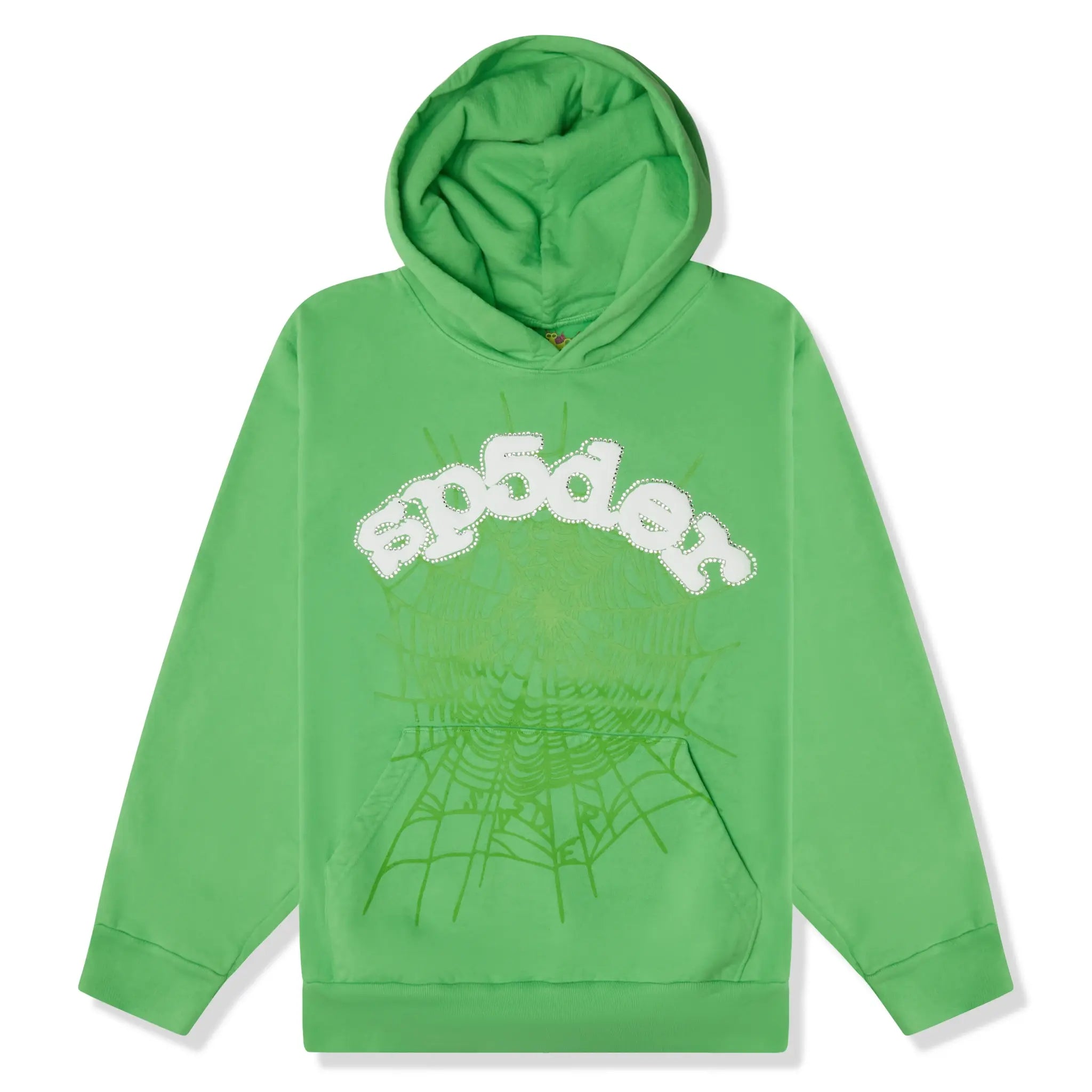 Sp5der Web Slime Green Hoodie