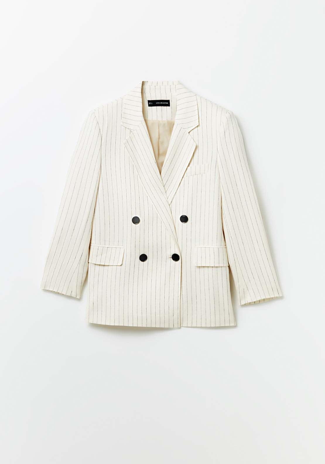 Stripes linen blazer