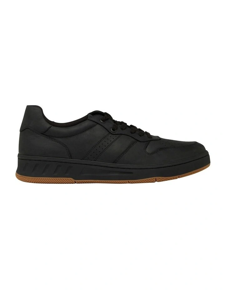 Swing Leather Sneaker in Black Wild