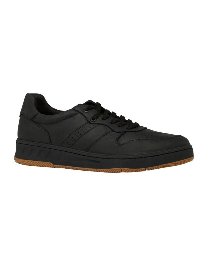 Swing Leather Sneaker in Black Wild