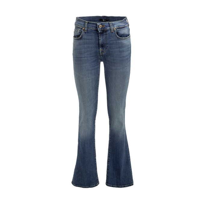 TAILORLESS ICONIC BOOTCUT JEANS Woman Mid Blue