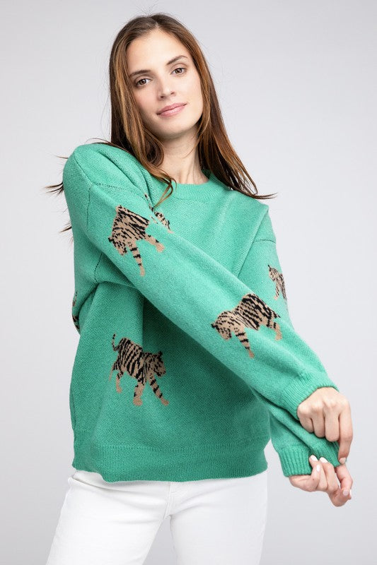 Tiger Pattern Sweater