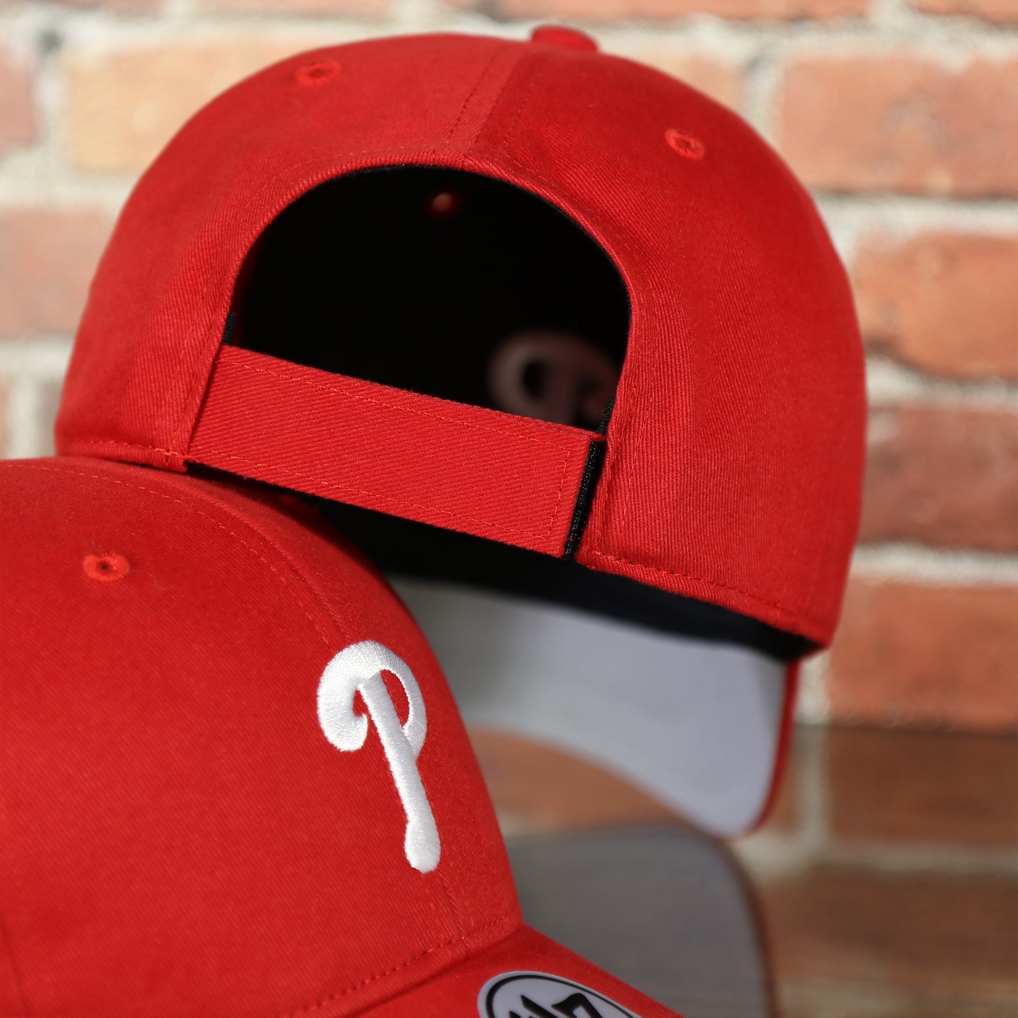 Toddler Philadelphia Phillies Gray Bottom Dad Hat | Red Toddler Dad Hat