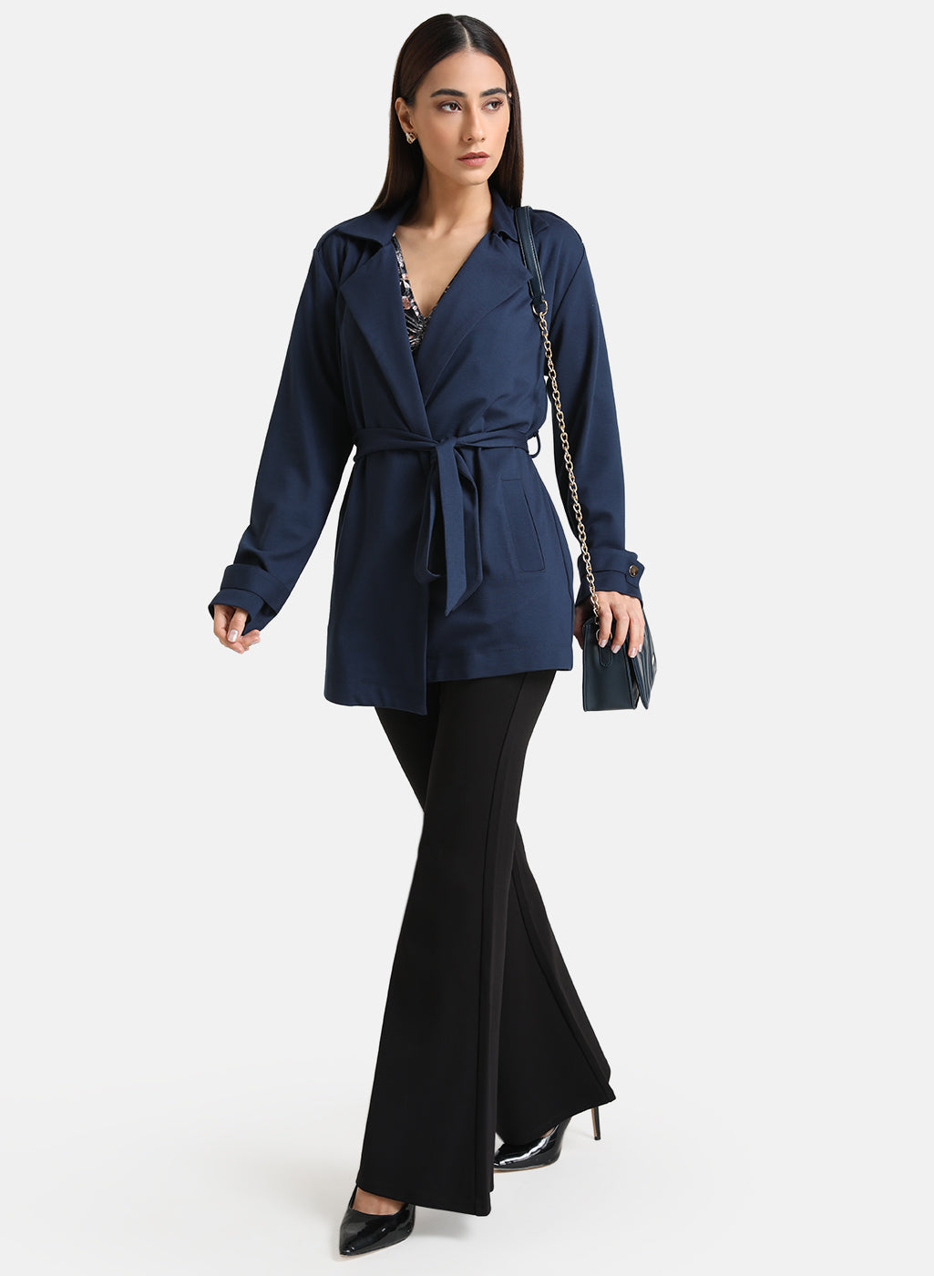 Trench Coat With Belt Detail