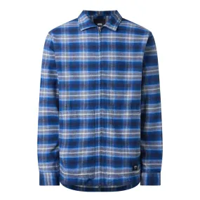 VANS Montwood Zip-Up Flannel Overshirt - Blue