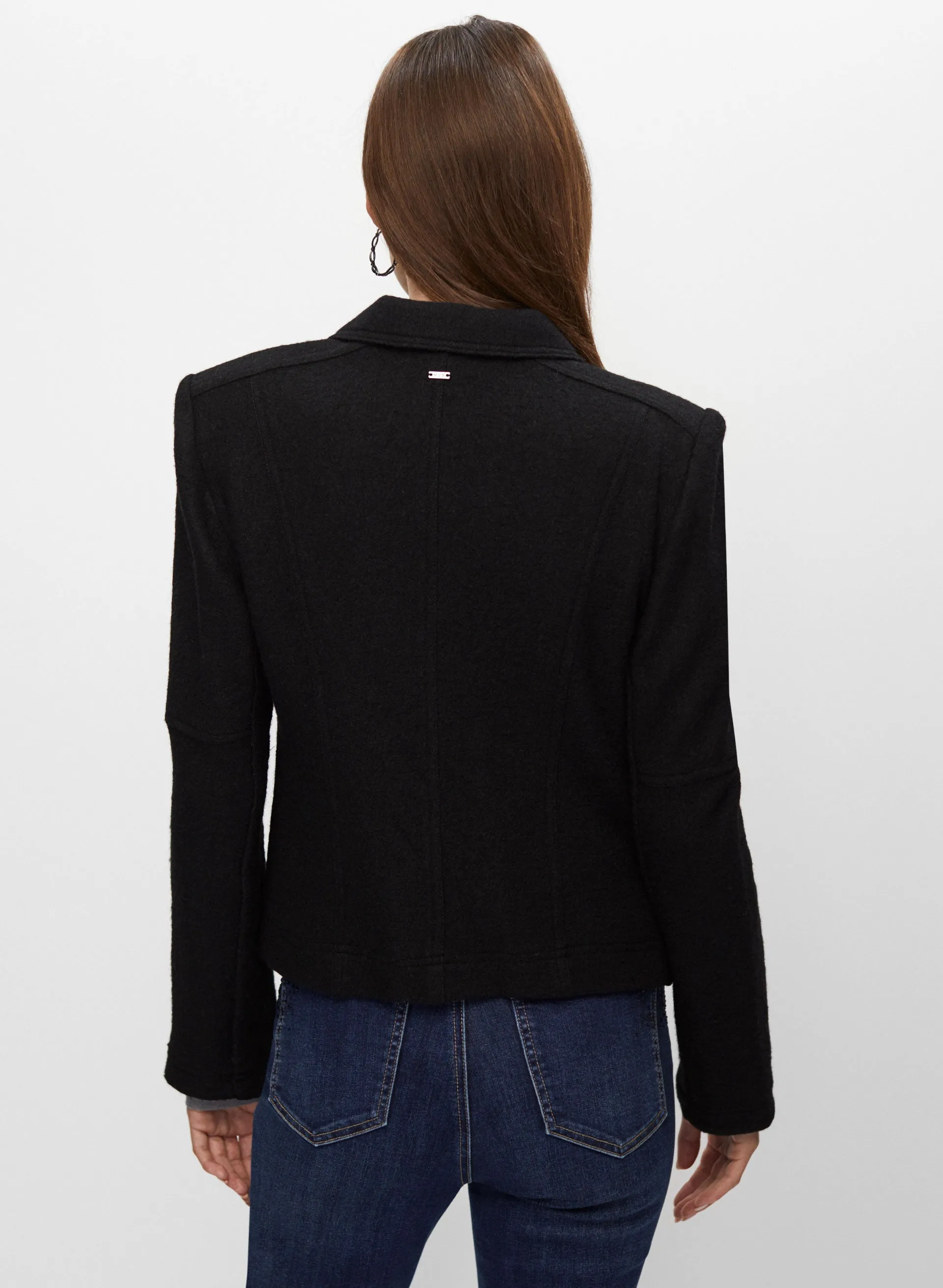 Vex - Stud Detail Wool Blend Jacket