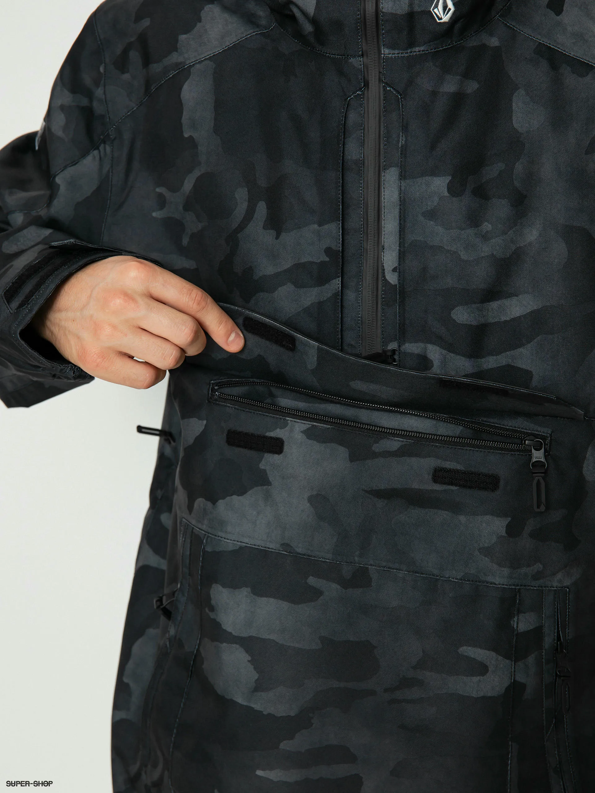 Volcom Brighton Pullover Snowboard jacket (black camo)