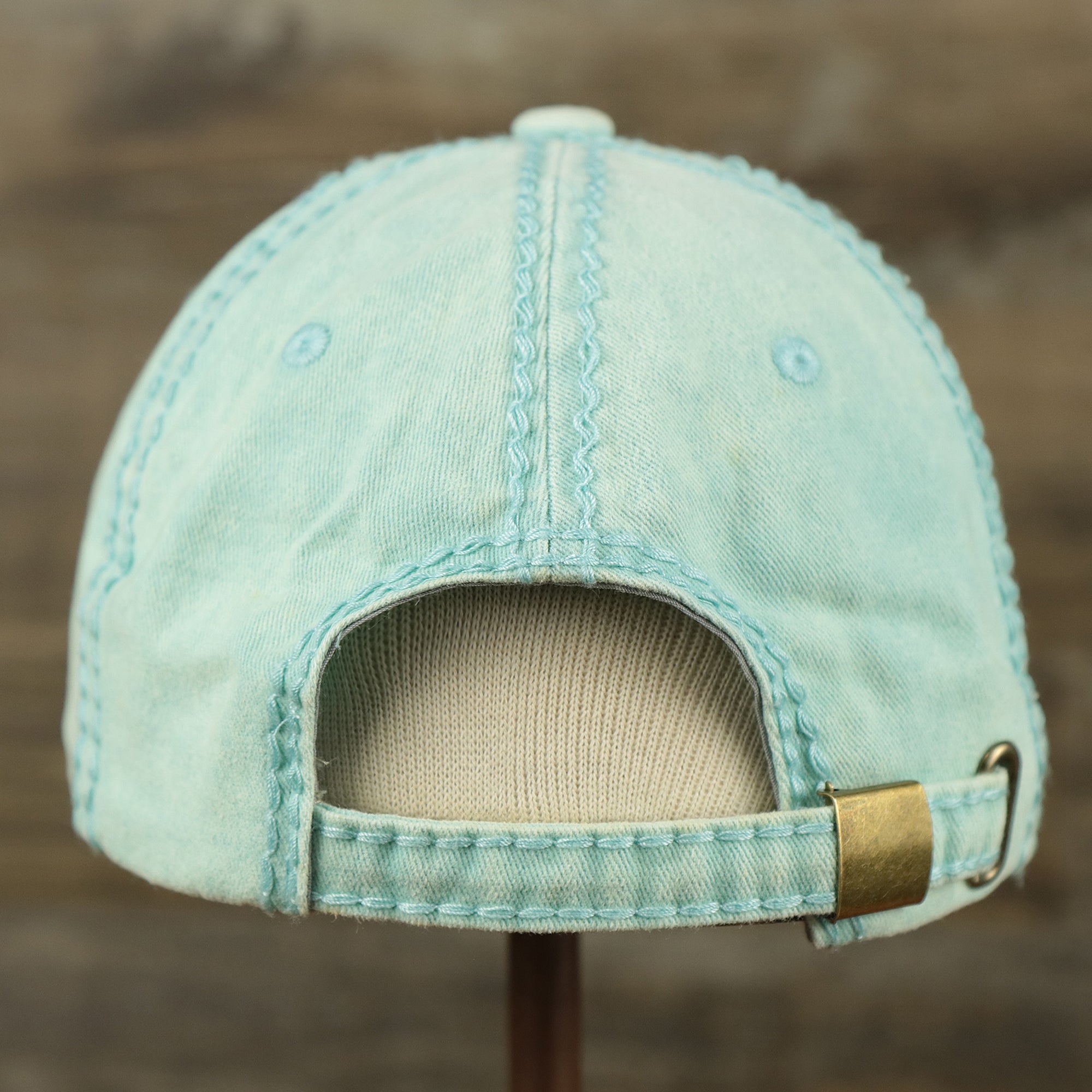 Washed Pigment Blank Distressed Baseball Hat | Washed Mint Dad Hat