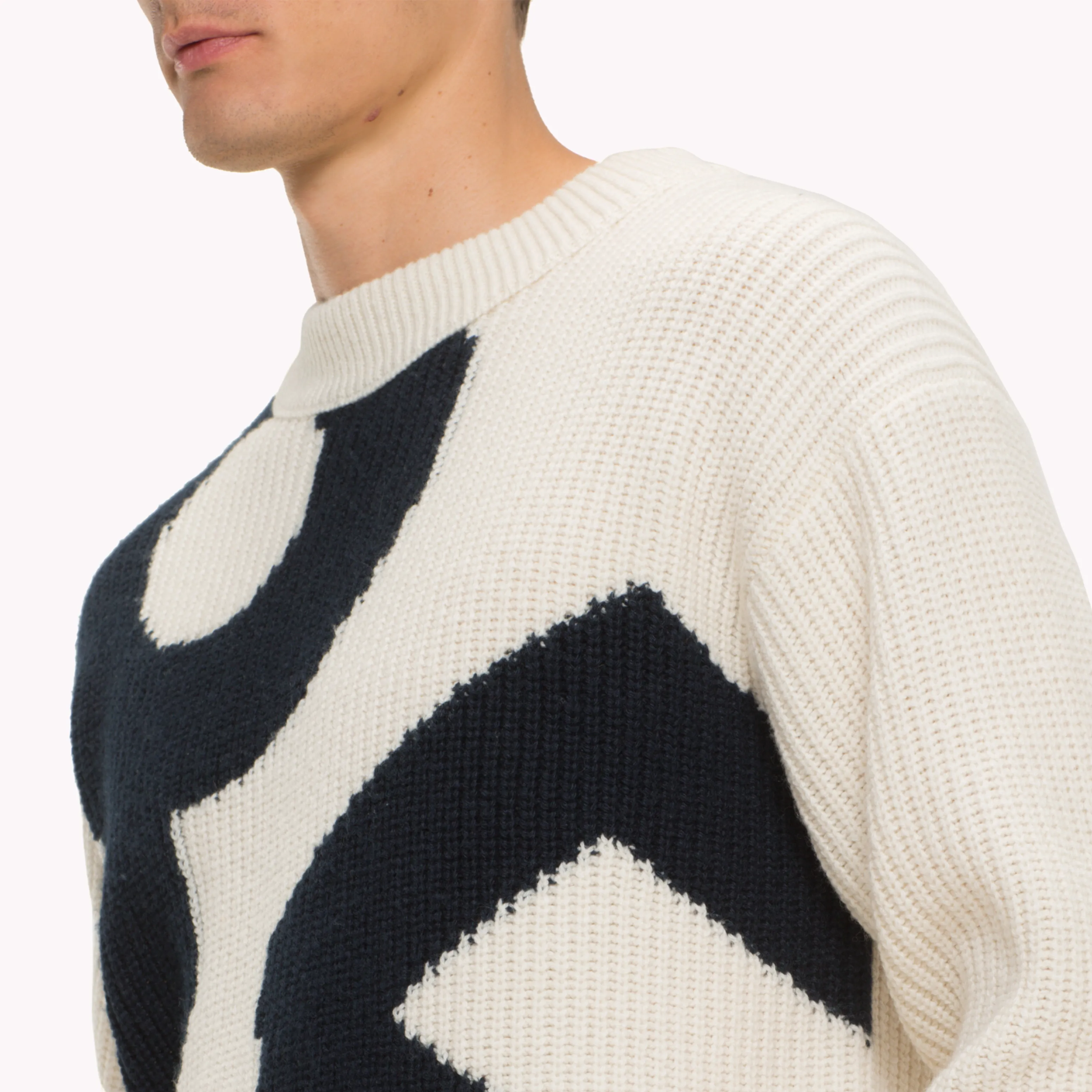 White Oversized 85 Jumper | Sweatshirts & Hoodies | Tommy Hilfiger