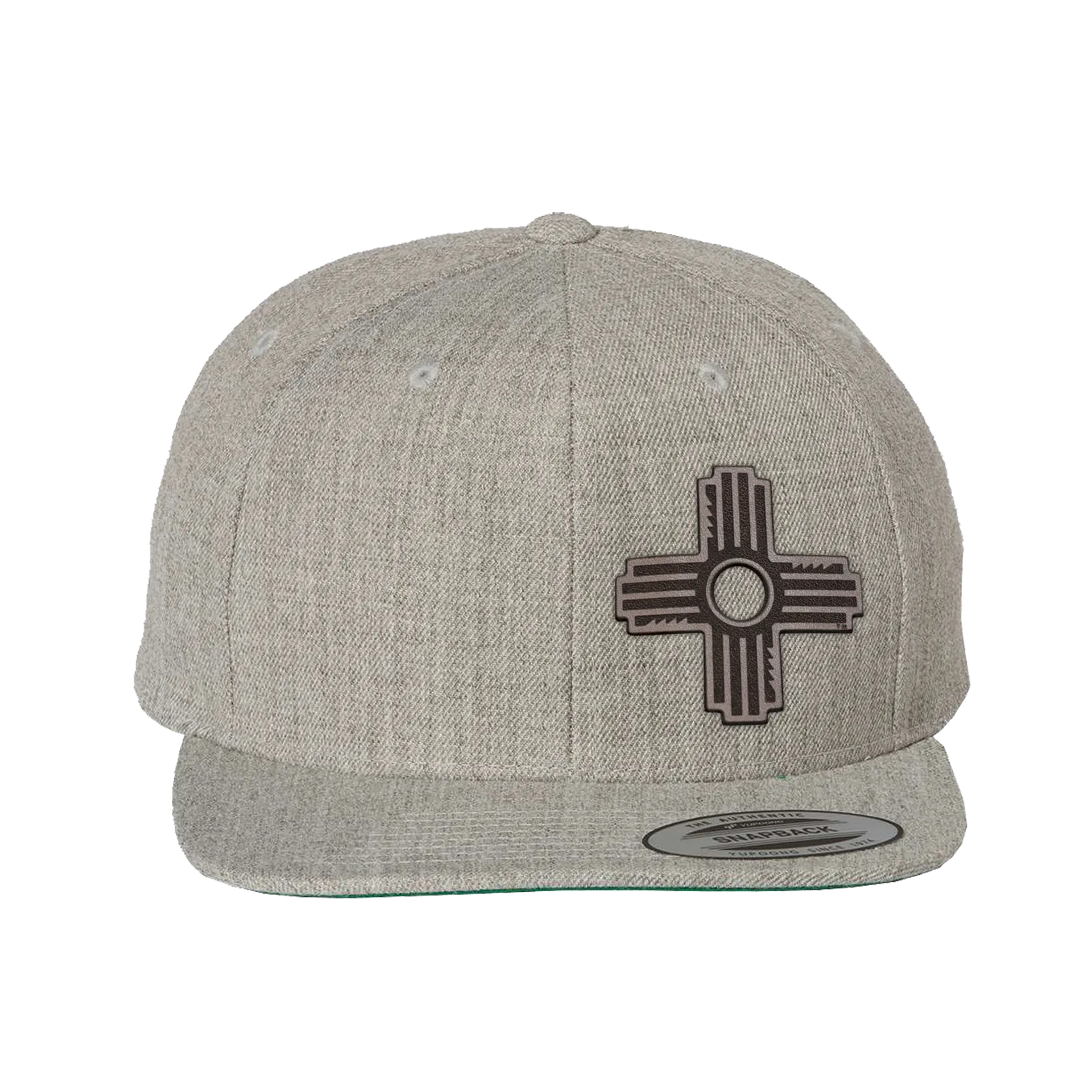 Zia Leather Patch Flatbill Hat