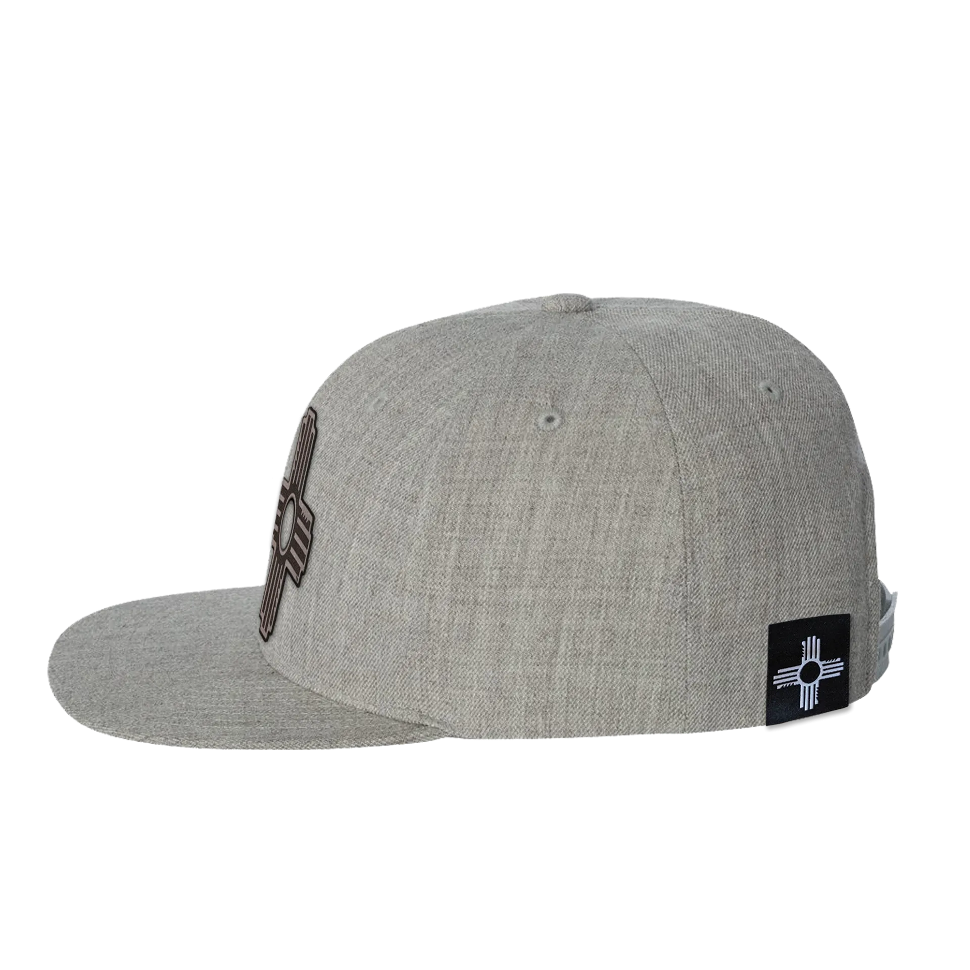 Zia Leather Patch Flatbill Hat